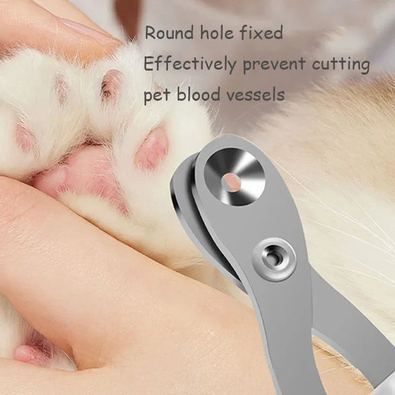 Professional Pet Nail Clipper - Grooming Scissors for Cats & Small Dogs - Stainless Steel