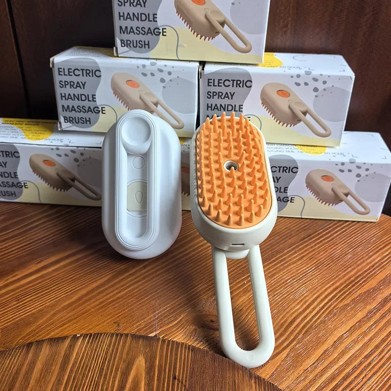 3-in-1 Steam Brush - Steam Cat Comb - Water Pet Brush